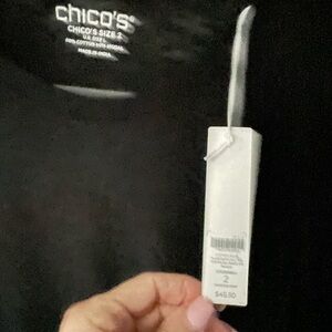 Chico’s black long sleeved T shirt.